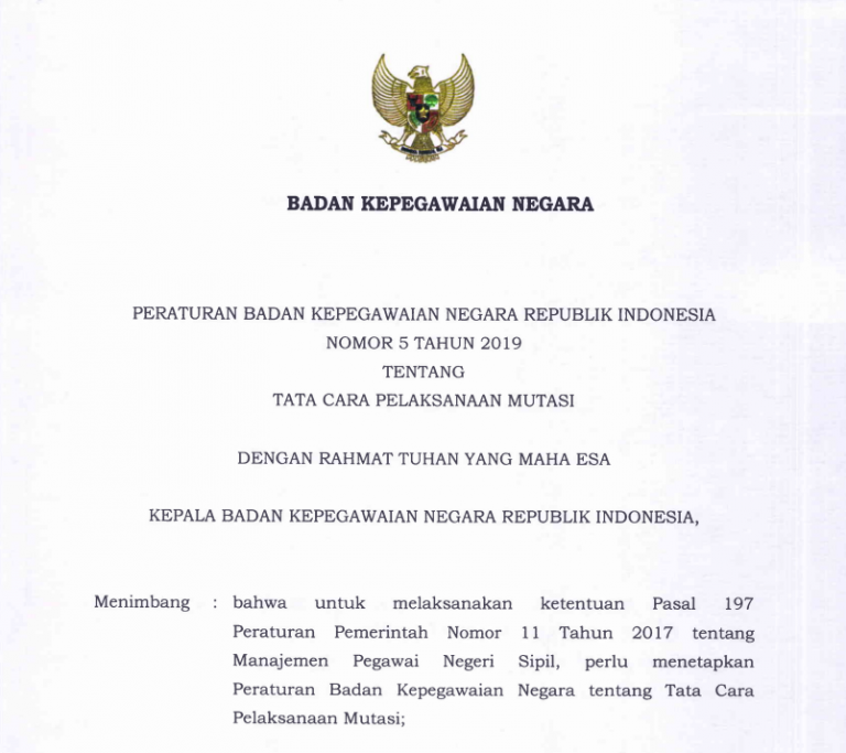 Cover Peraturan BKN No