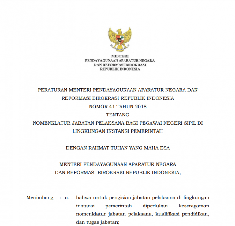 Cover Peraturan Menteri PAN No