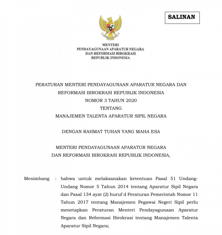 Cover Peraturan Menteri PANRB No